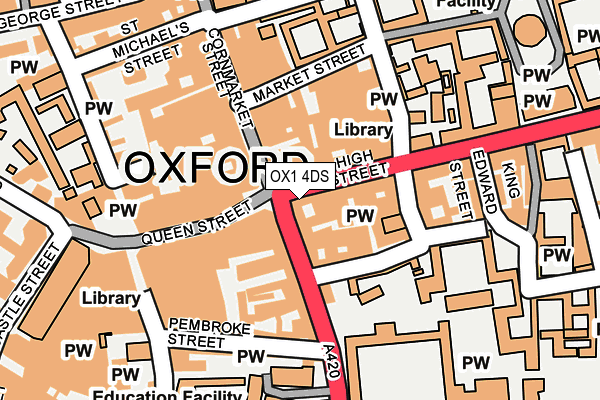 OX1 4DS map - OS OpenMap – Local (Ordnance Survey)