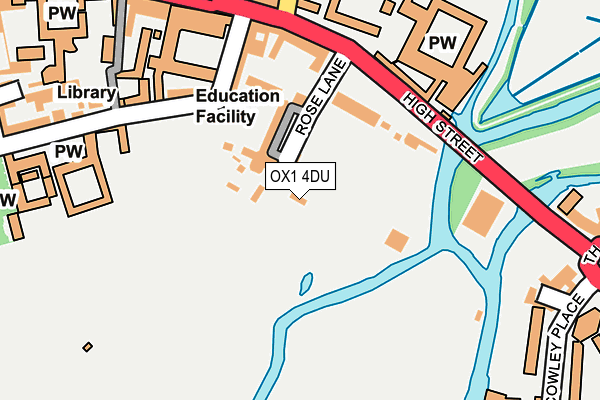 OX1 4DU map - OS OpenMap – Local (Ordnance Survey)