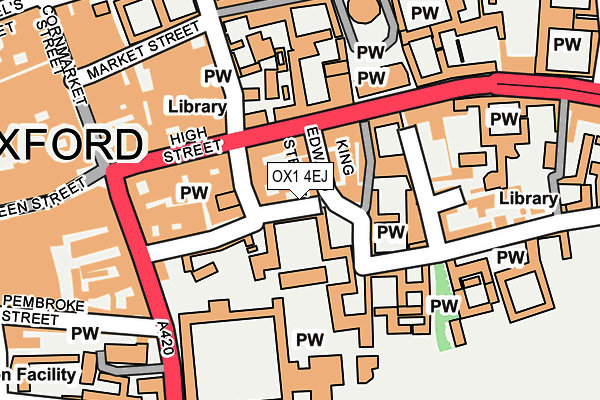 OX1 4EJ map - OS OpenMap – Local (Ordnance Survey)