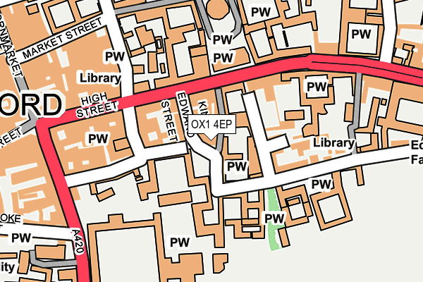 OX1 4EP map - OS OpenMap – Local (Ordnance Survey)