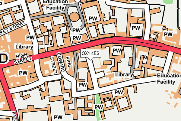 OX1 4ES map - OS OpenMap – Local (Ordnance Survey)