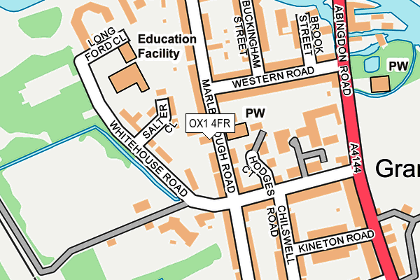 OX1 4FR map - OS OpenMap – Local (Ordnance Survey)