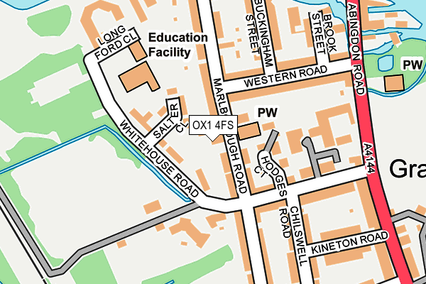 OX1 4FS map - OS OpenMap – Local (Ordnance Survey)