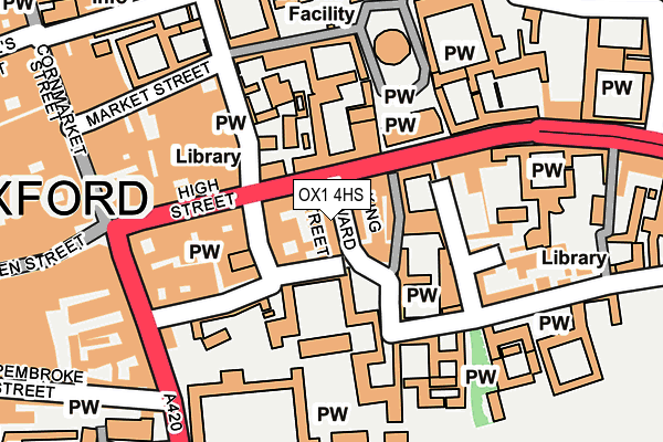 OX1 4HS map - OS OpenMap – Local (Ordnance Survey)