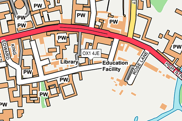 OX1 4JE map - OS OpenMap – Local (Ordnance Survey)