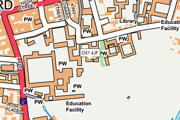 OX1 4JF map - OS OpenMap – Local (Ordnance Survey)