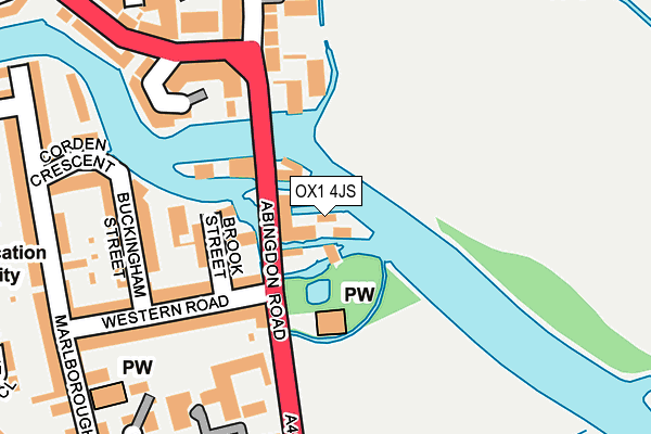 OX1 4JS map - OS OpenMap – Local (Ordnance Survey)