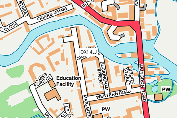 OX1 4LJ map - OS OpenMap – Local (Ordnance Survey)