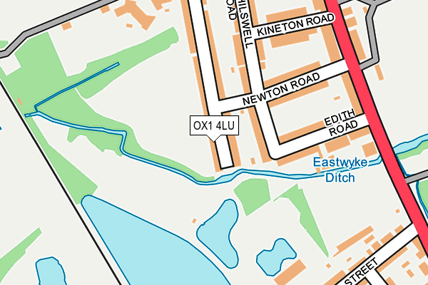 OX1 4LU map - OS OpenMap – Local (Ordnance Survey)