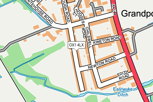 OX1 4LX map - OS OpenMap – Local (Ordnance Survey)