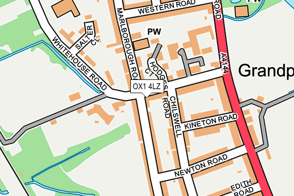 OX1 4LZ map - OS OpenMap – Local (Ordnance Survey)