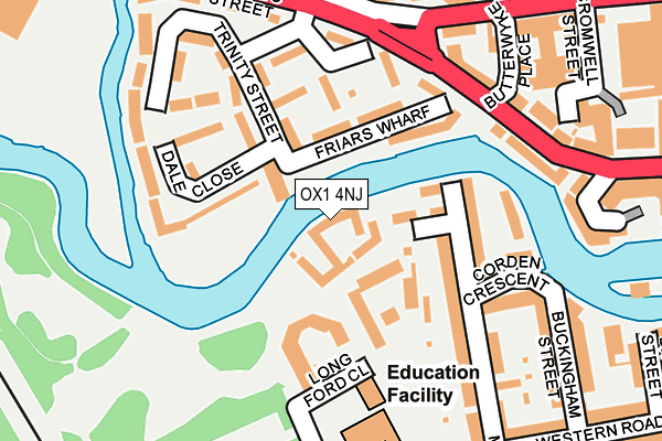 OX1 4NJ map - OS OpenMap – Local (Ordnance Survey)