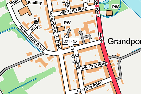 OX1 4NX map - OS OpenMap – Local (Ordnance Survey)