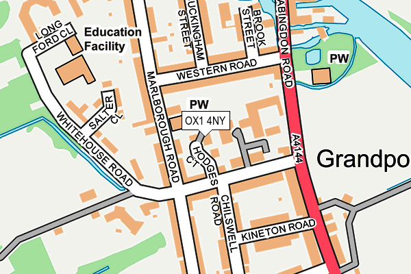 OX1 4NY map - OS OpenMap – Local (Ordnance Survey)