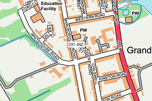 OX1 4NZ map - OS OpenMap – Local (Ordnance Survey)