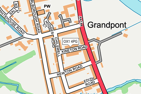 OX1 4PG map - OS OpenMap – Local (Ordnance Survey)