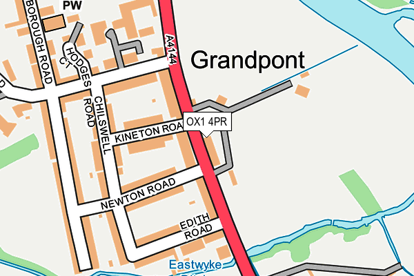 OX1 4PR map - OS OpenMap – Local (Ordnance Survey)