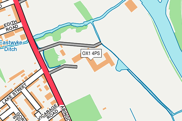 OX1 4PS map - OS OpenMap – Local (Ordnance Survey)