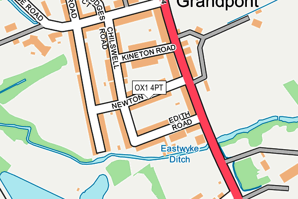 OX1 4PT map - OS OpenMap – Local (Ordnance Survey)