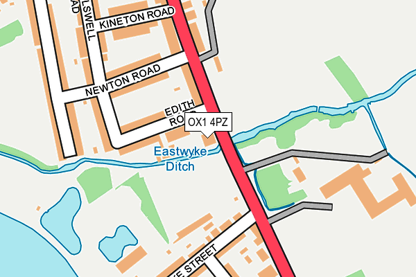 OX1 4PZ map - OS OpenMap – Local (Ordnance Survey)