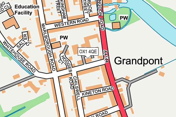 OX1 4QE map - OS OpenMap – Local (Ordnance Survey)