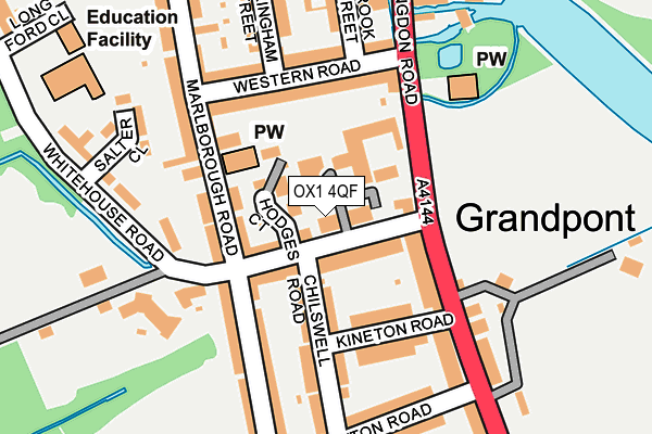 OX1 4QF map - OS OpenMap – Local (Ordnance Survey)