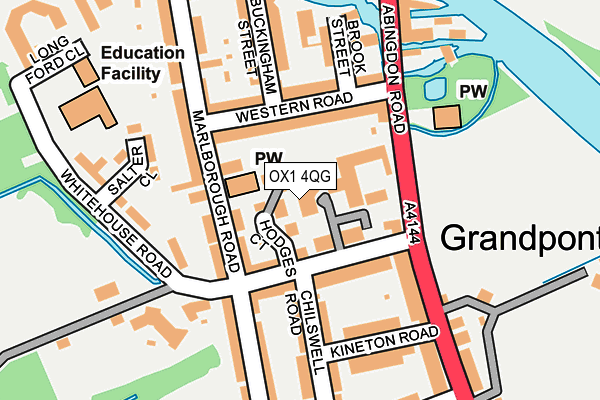 OX1 4QG map - OS OpenMap – Local (Ordnance Survey)