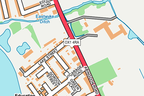 OX1 4RA map - OS OpenMap – Local (Ordnance Survey)