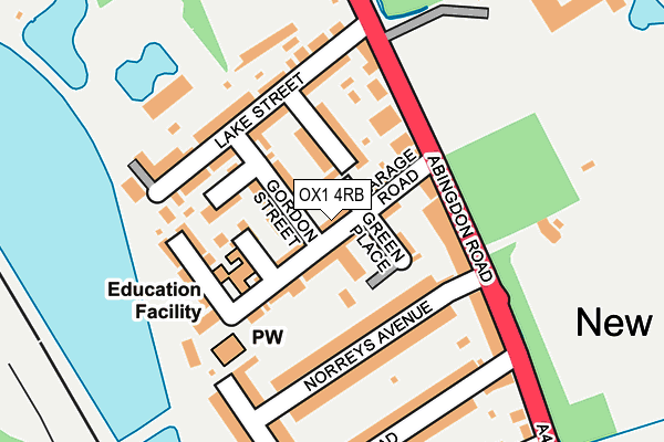 OX1 4RB map - OS OpenMap – Local (Ordnance Survey)