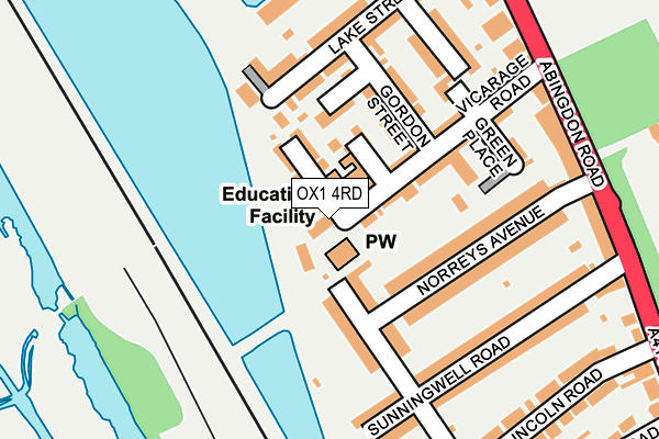 OX1 4RD map - OS OpenMap – Local (Ordnance Survey)