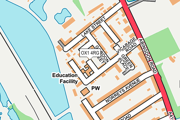 OX1 4RG map - OS OpenMap – Local (Ordnance Survey)