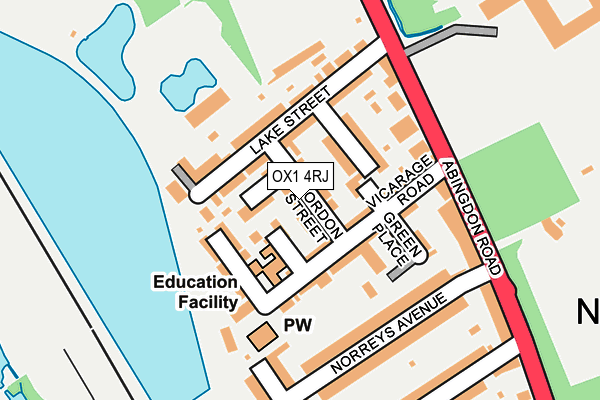 OX1 4RJ map - OS OpenMap – Local (Ordnance Survey)