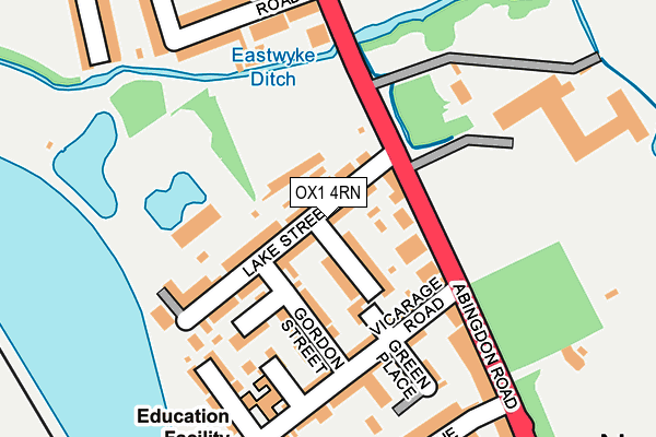 OX1 4RN map - OS OpenMap – Local (Ordnance Survey)