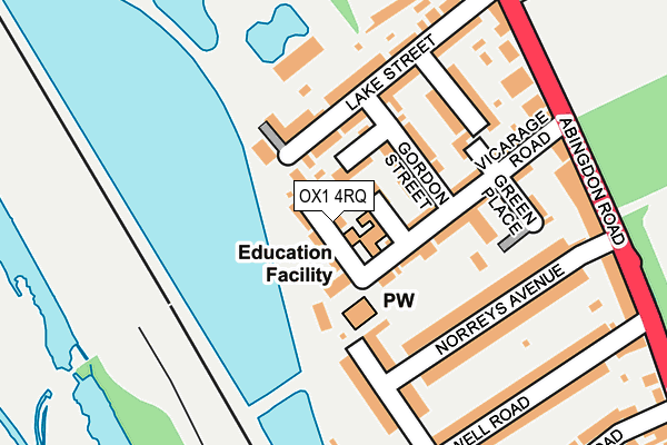 OX1 4RQ map - OS OpenMap – Local (Ordnance Survey)