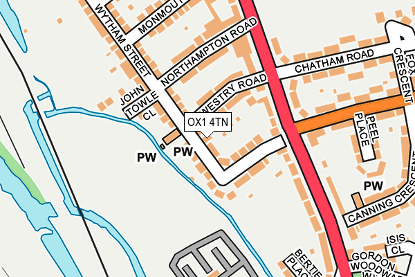 OX1 4TN map - OS OpenMap – Local (Ordnance Survey)