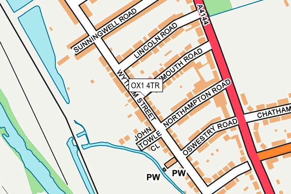 OX1 4TR map - OS OpenMap – Local (Ordnance Survey)