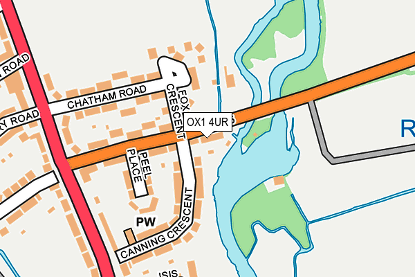 OX1 4UR map - OS OpenMap – Local (Ordnance Survey)