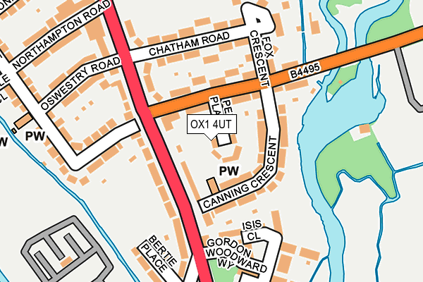 OX1 4UT map - OS OpenMap – Local (Ordnance Survey)