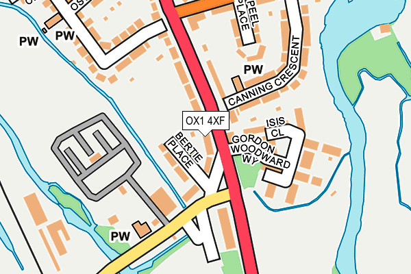 OX1 4XF map - OS OpenMap – Local (Ordnance Survey)