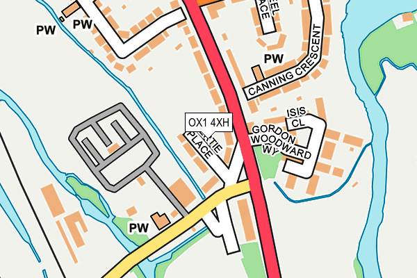 OX1 4XH map - OS OpenMap – Local (Ordnance Survey)