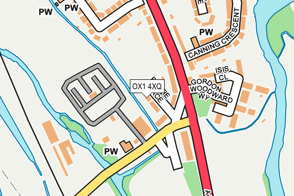 OX1 4XQ map - OS OpenMap – Local (Ordnance Survey)