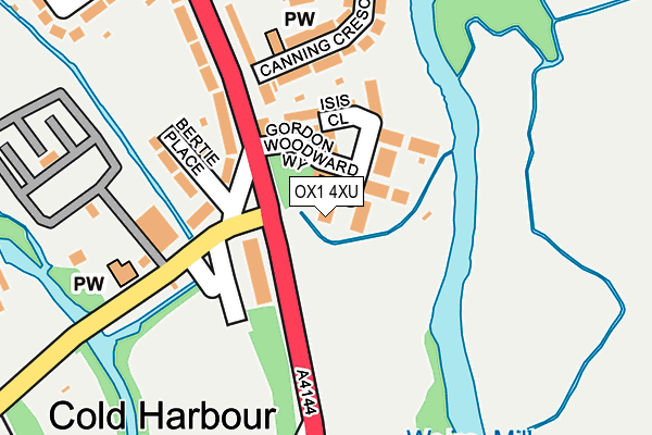 OX1 4XU map - OS OpenMap – Local (Ordnance Survey)