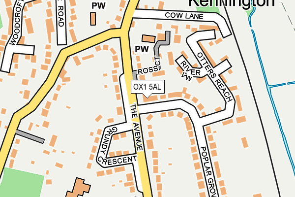 OX1 5AL map - OS OpenMap – Local (Ordnance Survey)