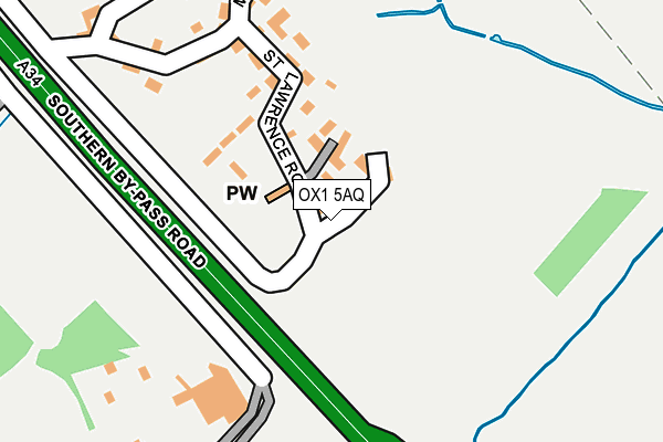 OX1 5AQ map - OS OpenMap – Local (Ordnance Survey)