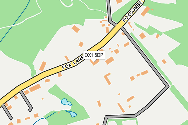 OX1 5DP map - OS OpenMap – Local (Ordnance Survey)