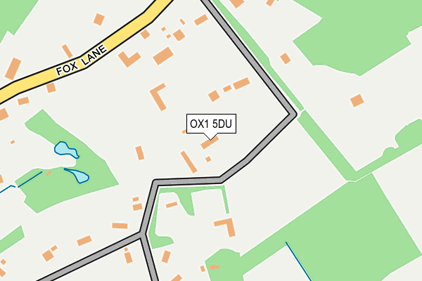 OX1 5DU map - OS OpenMap – Local (Ordnance Survey)