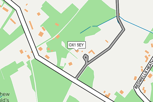 OX1 5EY map - OS OpenMap – Local (Ordnance Survey)