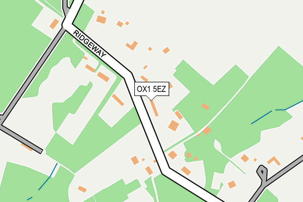 OX1 5EZ map - OS OpenMap – Local (Ordnance Survey)