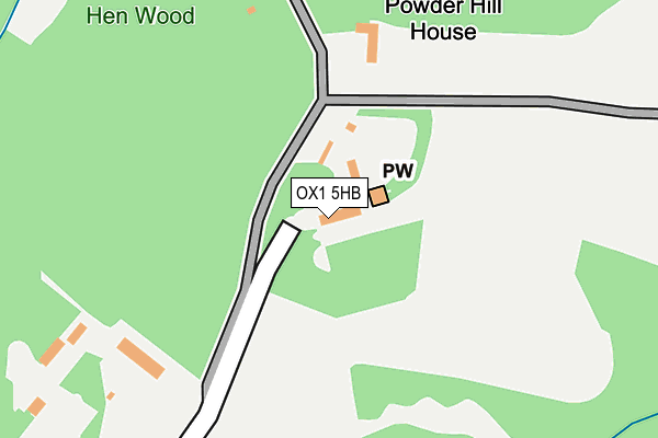 OX1 5HB map - OS OpenMap – Local (Ordnance Survey)