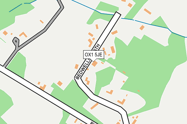 OX1 5JE map - OS OpenMap – Local (Ordnance Survey)